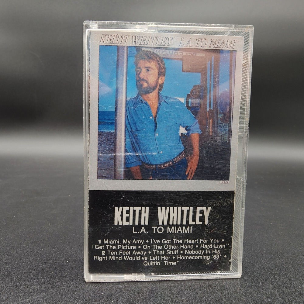 Keith Whitley L.A. To Miami Cassette Tape 1986 Country Music Vintage Retro